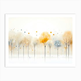 Autumn Trees Art Print