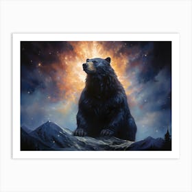 Bear In The Sky Art Print