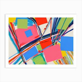 Abstract Squares 4 Art Print