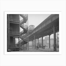 Untitled Photo, Possibly Related To Children Playing Under The Elevated On The Southside Of Chicago, Illinois By Art Print