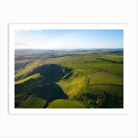 Aerial View Of The Moors Art Print