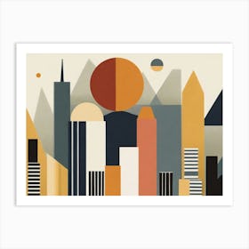 Cityscape Abstract Art Print