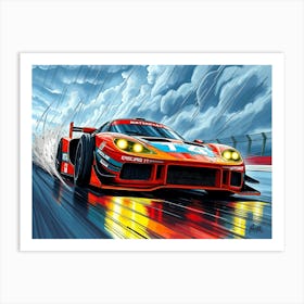 Porsche Gt1 Art Print