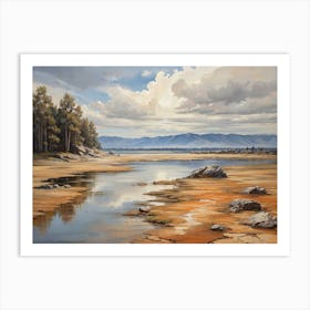 Dried Up Lake Art Print