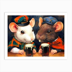 Scottish Mice Art Print