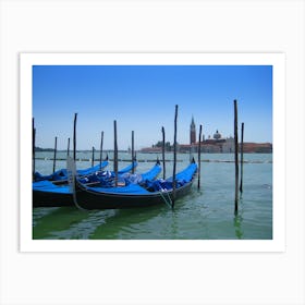 Gondolas In Venice Art Print