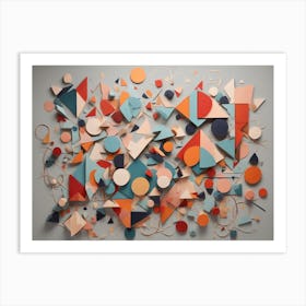 Abstract Geometric Shapes Art Print