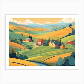 Country Landscape 3 Art Print