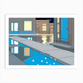 Gutter &stars vector art Art Print