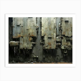 Industrial Wall 4 Art Print