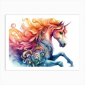 Unicorn Painting 5 Art Print