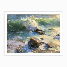 Ocean Crashing 8 Art Print