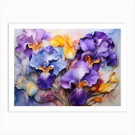 Irises 3 Art Print