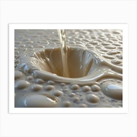 Milk Pouring 5 Art Print