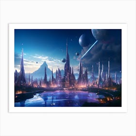 Futuristic City Art Print