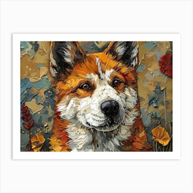 Akita Fine Art Portrait 1 Art Print