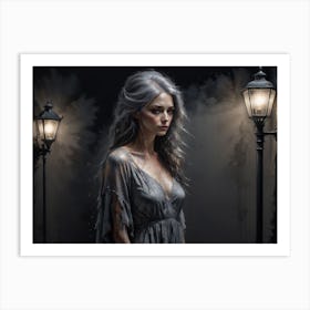 Grey Lady Art Print