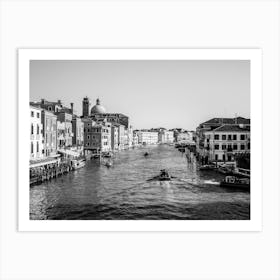 Venice Italy In Black And White 05 Art Print