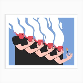 Smokers Club 1 Art Print