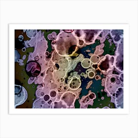 Abstract Purple Smoke Japanese Art 2 Art Print