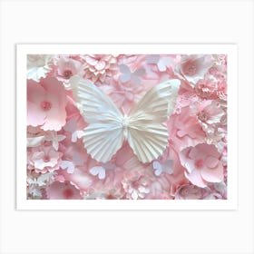 Paper Butterflies 2 Art Print