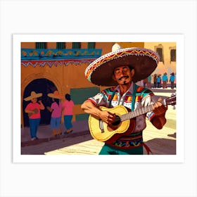 Mexican Musician Art Print