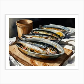 Mackerel Art Print