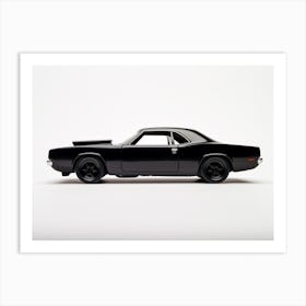 Toy Car 71 Plymouth Road Runner Black Art Print