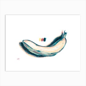 Banana Kitchen Drawing Art Print