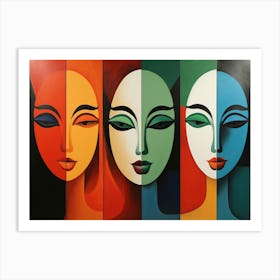 Women'S Faces 2 Art Print