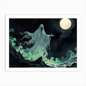 Ghost In The Water 1 Art Print