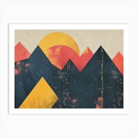 Mountains In The Sky 7 Art Print