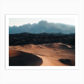 Sand Dunes In The Desert Art Print