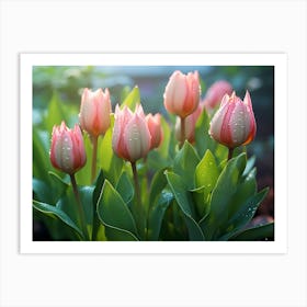 Tulips In The Garden 2 Art Print