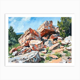 Rock Formations Art Print