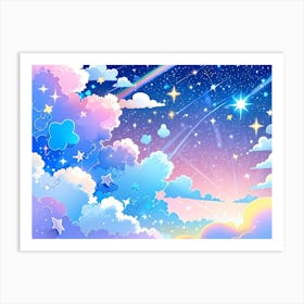 Clouds And Stars 2 Art Print