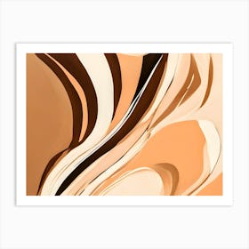 Caramel swirl Art Print