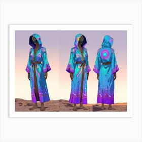 Blue Robe Art Print