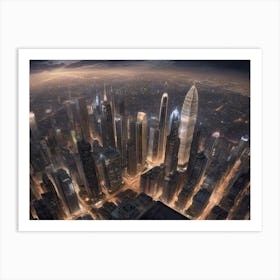 Futuristic Cityscape Art Print