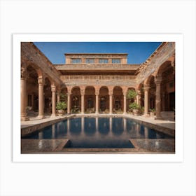 Palace Courtyard Art Print