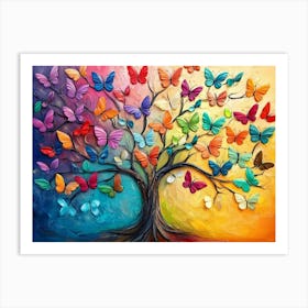 Butterfly Tree 16 Art Print