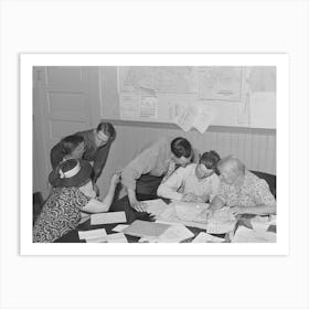 Fsa (Farm Security Administration) Clients Making Plans For Farms In County Supervisor S Office, Grangeville, Idaho 1 Art Print
