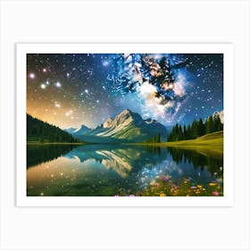 Starry Night Sky Art Print