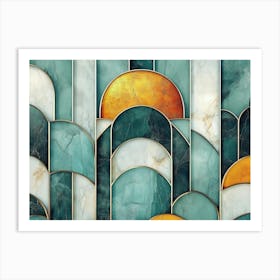 3d Abstract Geometric Art Print