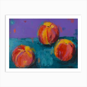 Three Peaches Art Print