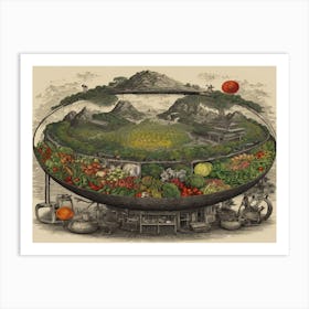 Chinese Garden 1 Art Print