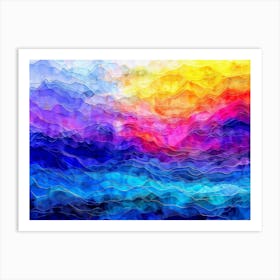 Abstract Watercolor Painting Art Print