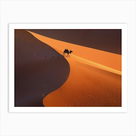 Camel In The Sahara 3 Art Print