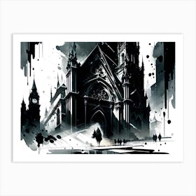 Spooky Cathedral Art Print