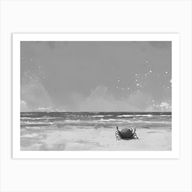 Crab On The Beach Art Print